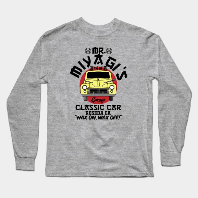 Miyagi's garage Long Sleeve T-Shirt by carloj1956